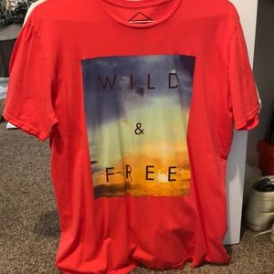 “Wild & Free” Salmon Shirt XL